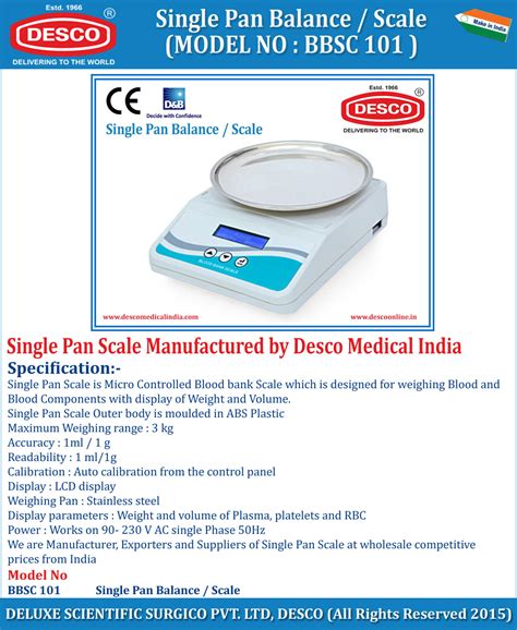 Single Pan Balance Principle