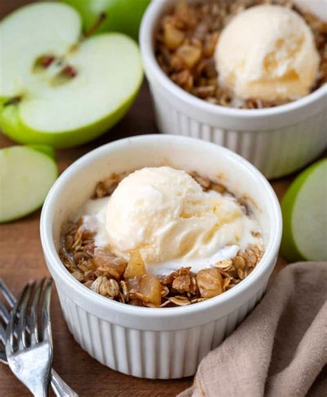 single serve apple crisp