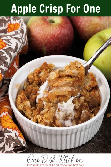 single serving apple crisp
