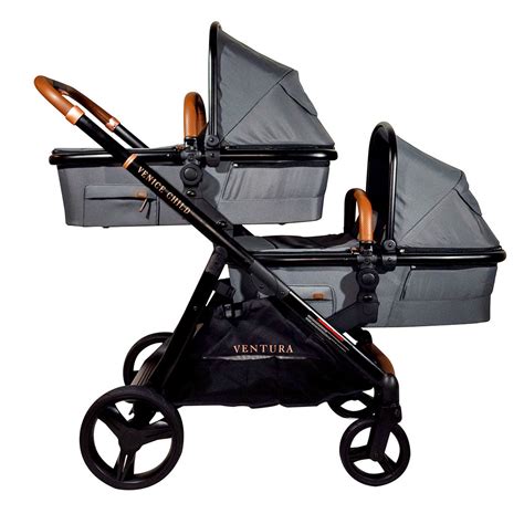 Single To Double Stroller With Bassinet
