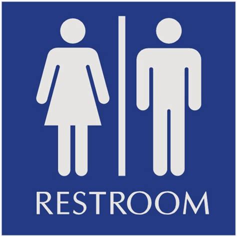 single use restroom sign