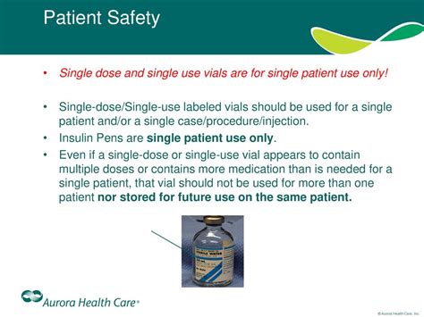 Single Use Vial Meaning