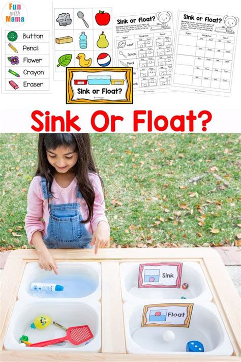 Sink And Float Preschool Printable