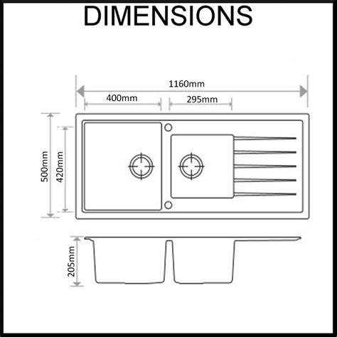 Sink Granite Dimensions