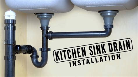 How To Install Drain Pipes On a Kitchen Sink YouTube