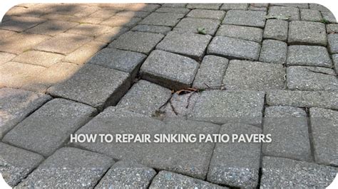 Sinking Patio Pavers