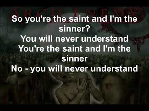 sinner and saint lyrics