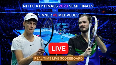 sinner medvedev live score