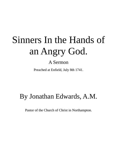 sinners in the hands of god pdf