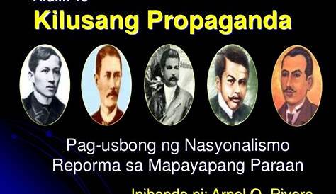 Sino Sino ang 10 na mga kasapi sa kilusang propaganda - Brainly.ph