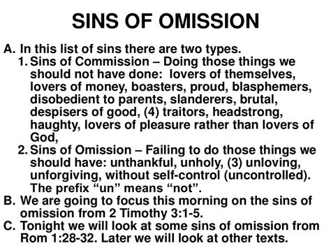sins of omission meaning