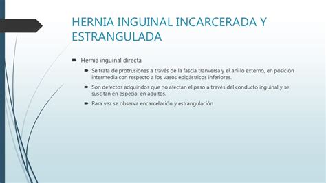 sintomas hernia inguinal estrangulada