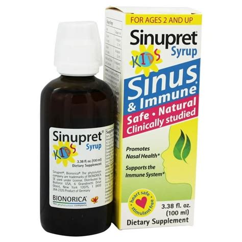 sinus syrup for kids