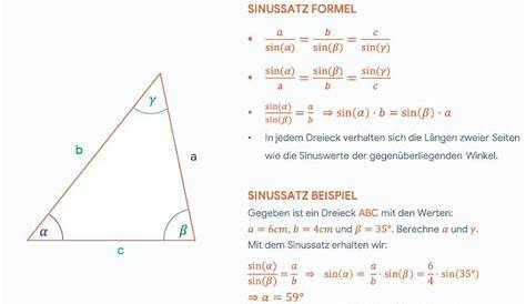 Trigonometrie Erklärung mit Formeln und Beispielen