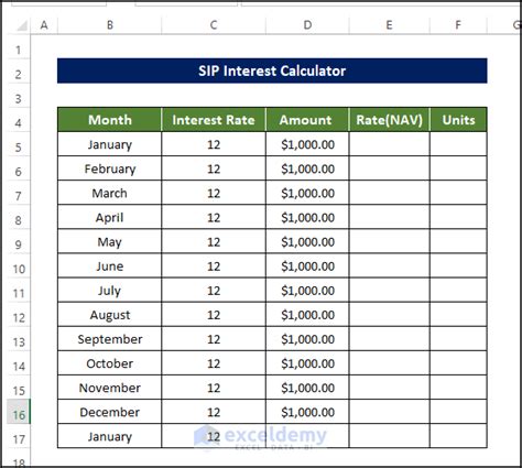 Compound Interest Calculator Template in Excel & Spreadsheet