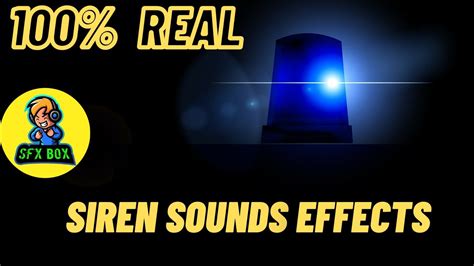 siren sound effect id