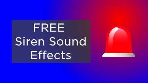 siren sound effect loud