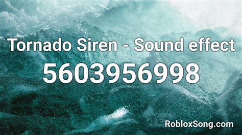 siren sound effect roblox id