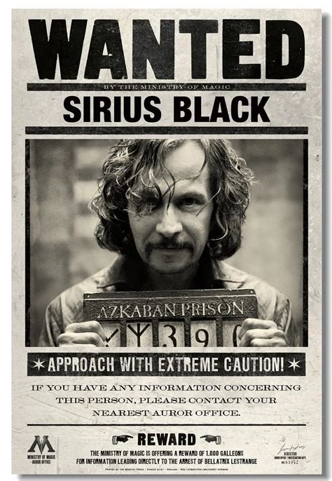 sirius black wanted picture
