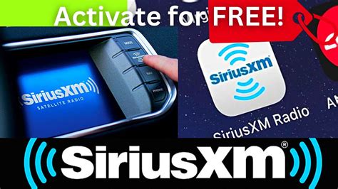 sirius xm activate radio