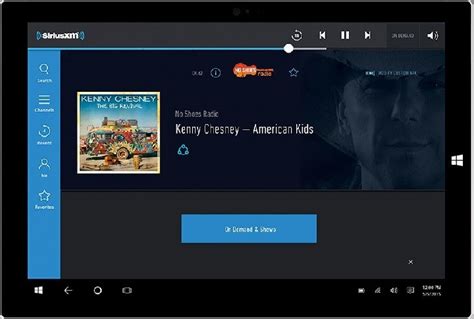 sirius xm app for windows pc