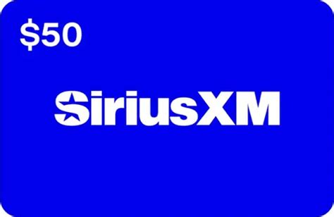Siriusxm Gift Card Code