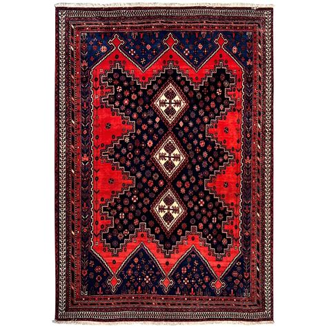 14867 Afshar Sirjan persian rug 6.3 x 5.0 ft / 190 x 150 cm vintage
