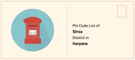 sirsa pin code number list