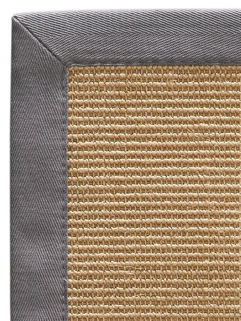 In & Outdoor Teppich Sisal Optik Anthrazit Teppich.de