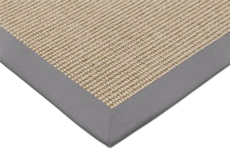 Sisal Teppich Linen creme/hellgrau zweifarbig