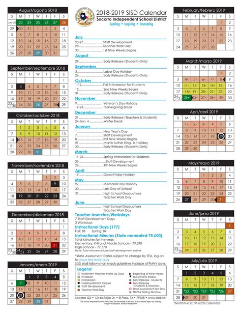sisd school calendar 22-23
