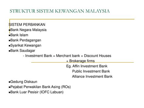 sistem kewangan di malaysia