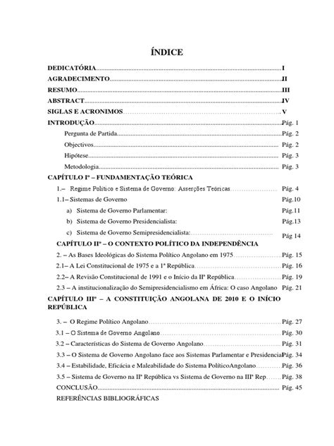 sistema de governo angolano pdf