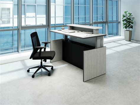 sit stand reception desk