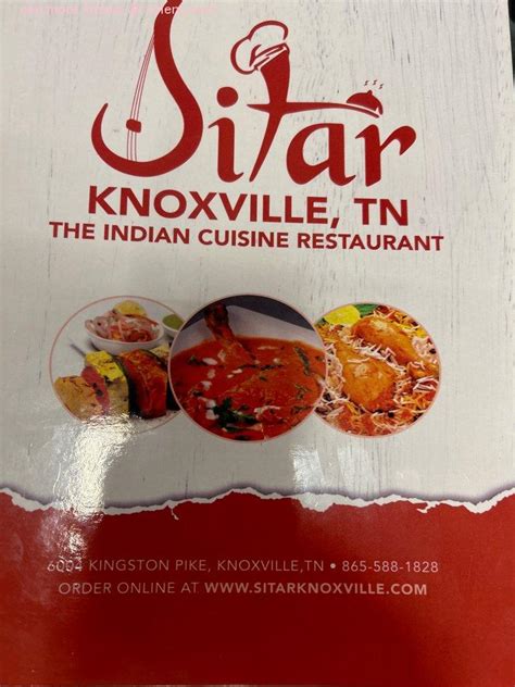 Sitar Menu Knoxville