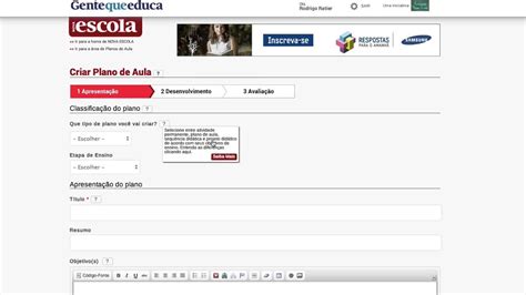 site da nova escola