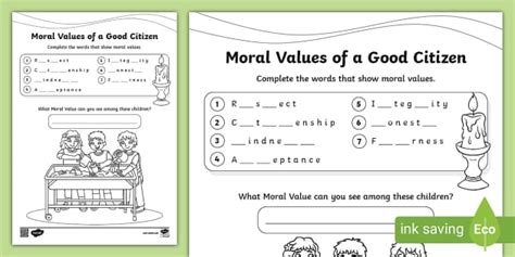 situation based questions on moral values for students with answers