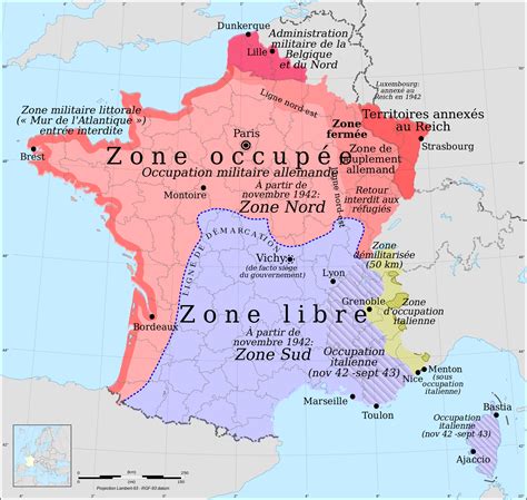 situation de la france en 1942