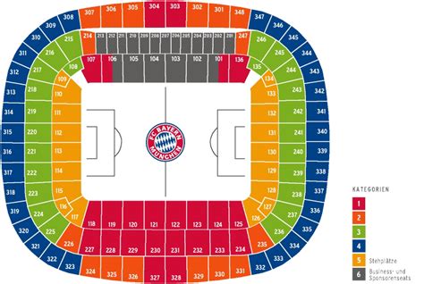 sitzplan allianz arena mit reihen