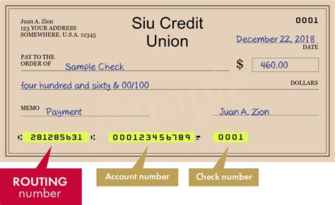 siu credit union routing number marion il