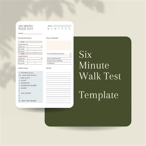 Six Minute Walk Test Printable