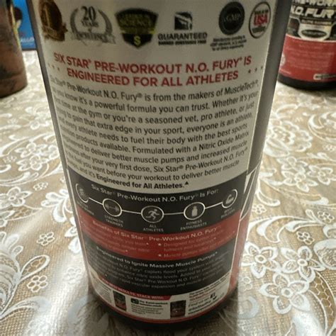 six star pre workout no fury