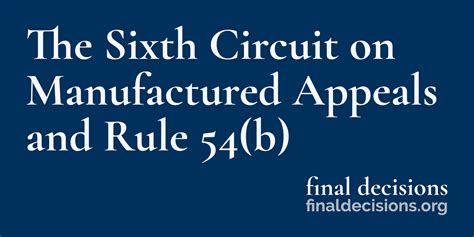 sixth circuit court rules