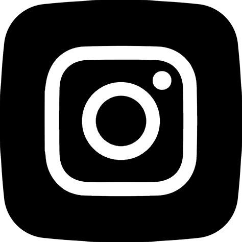 siyah beyaz instagram logosu