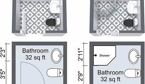 50+ Typical Bathroom Dimensions And Layouts - Engineering Discoveries