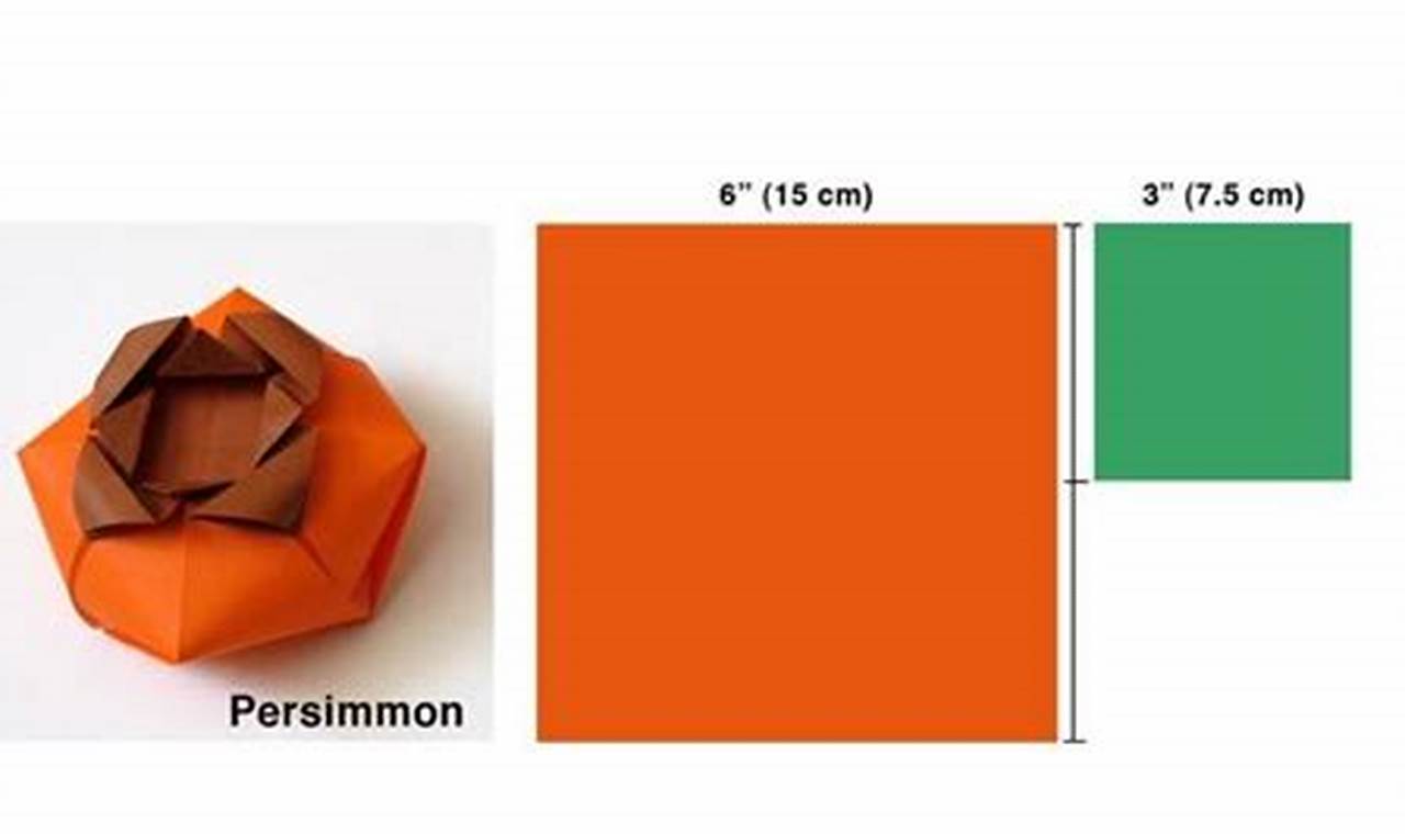 Standard Sizes of Origami Paper in Centimeters