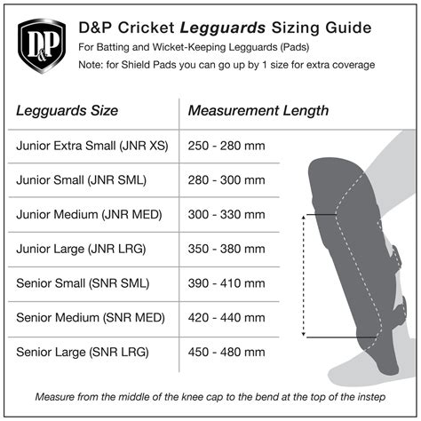 Size Batting Pads