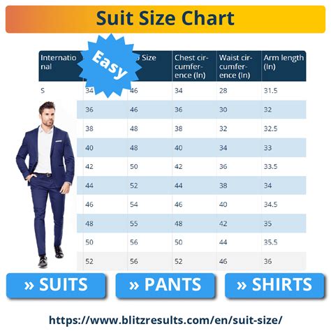 Size Chart For Coats