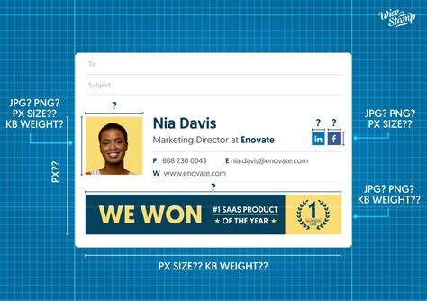 Email Signature Dimensions/ Email Signature Size