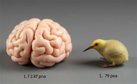 size of chicken brain